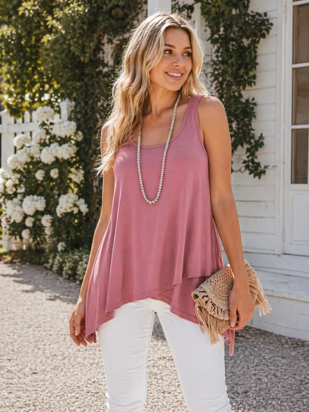 Matilda Jane Mauve Asymmetrical Tank Top